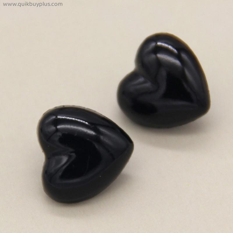 Black Heart Faux Pearl Plastic Sewing Buttons For Clothes Women Sleeve Shirt DIY Crafts Handmade Garment Accessories Wholesale