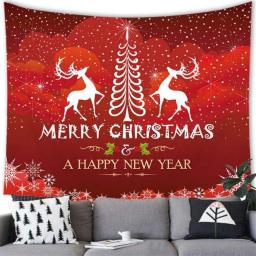 Blacklight Posters E Merry Christmas Tapestry Wall Hanging Decorative Tapestry Home Room Decor Hanging Wall Tapestry 200*150cm