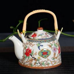 Blue and white porcelain tea pot,China's top-level artist design Ceramics sand pot handmade Kung Fu Tea Set Teapot,Puer Kettle