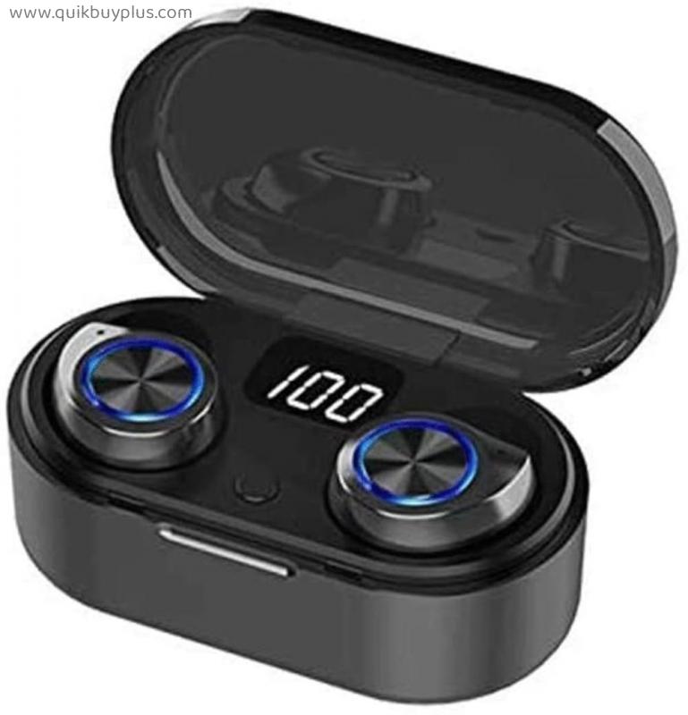 Bluetooth Headphones Touch Control with Wireless Charging Case Waterproof Stereo Earphones In-Ear Built-in Mic Headset Premium Deep Bass for Sport