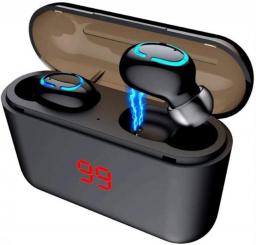 Bluetooth Headphones Touch Control with Wireless Charging Case Waterproof Stereo Earphones in-Ear Built-in Mic Headset Premium Deep Bass for Sport