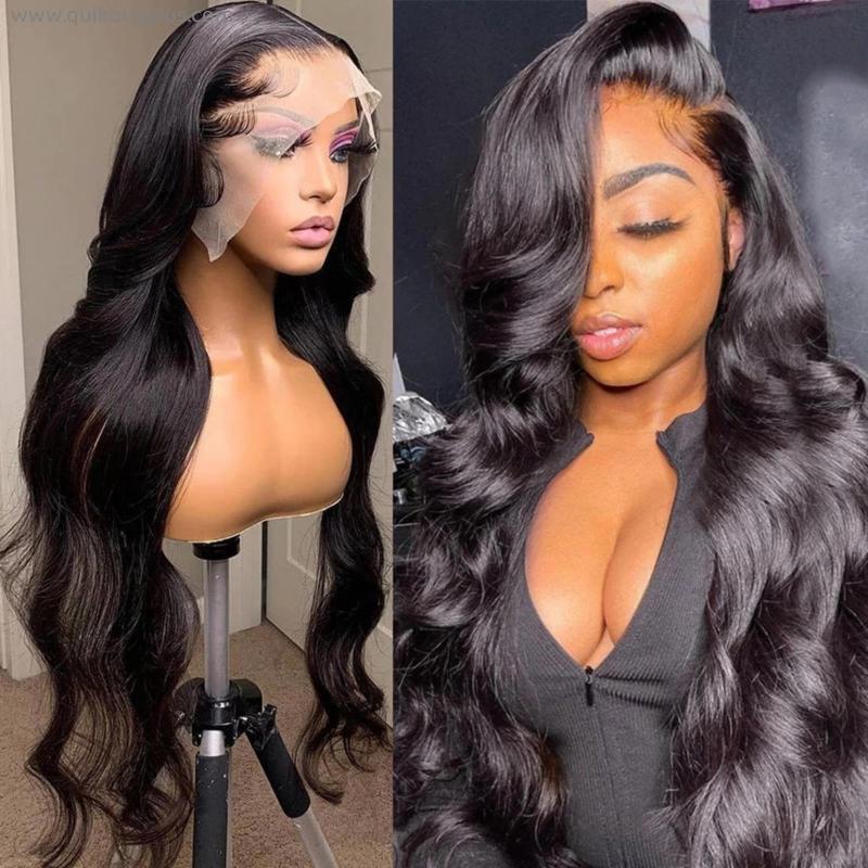 Body Wave Lace Front Human Hair Wigs For Women 13x4 360 HD Transparent Lace Frontal Wig Remy Raw Indian Wavy 4x4 Closure Wig