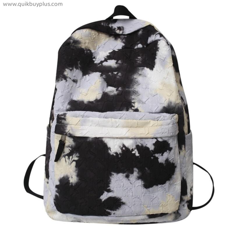 Boy Girl Tie Dye Student Travel Backpack Women Men School Bag Female College Backpack Male Ladies Book Bags
