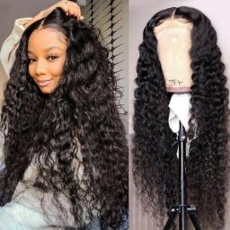 Brazilian Water Wave HD Lace Front Human Hair Wigs For Women Transparent Curly Lace Frontal Wigs Human Hair Wig With Baby Hair