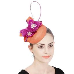 Bridal Wedding Hats Hair Fascinators Accessories Headband With Flower Decor Cocktail Derby Headpiece Caps