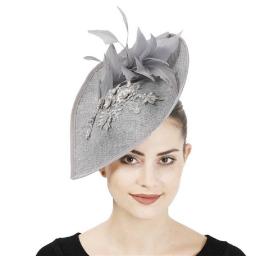 Bride Wedding Hat Fascinators Women Chuch Derby Headpiece With Hair Clip Bridal Race Hair Accessory