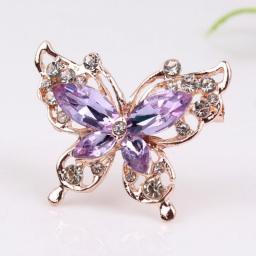 Brooch new Fashion beauty Women crystal exquisite flower pins party Gift man