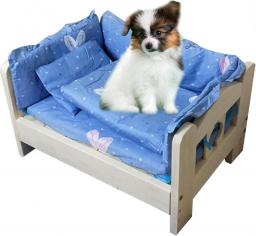 Bseack Wooden Orthopedic Pet Cot with bedding is fully removable and moisture-proof Dog Bed Elevated is suitable for all seasons(Size:80 * 60 * 40,Color:Standard)