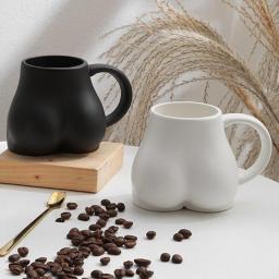 Butt Coffee Mug Novelty Ceramic Coffee Mug 300ml Hip Shape Mug Ceramic Butt Tea Cup Funny Butt Coffee Mug Funny Coffee Mugs For