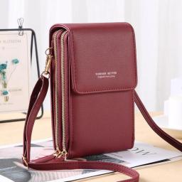 Buylor Soft Leather Women's Bag Wallets Touch Screen Cell Phone Purse Bags Of Women Strap Handbag Female Crossbody Shoulder Bag