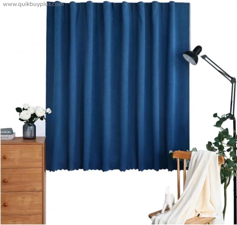 CCCYT Blackout Curtains Thermal Insulated ​For Bay Window Thermal Drapery for Noise Reducing/Room Darkening/Privacy Protect,W 0.9x H 1.2 whole piecek