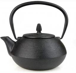 CClz Threaded Teapot - Tea Set Iron Teapot, Kettle Hand Teapot, Black Tea Set with Stainless Steel Filter