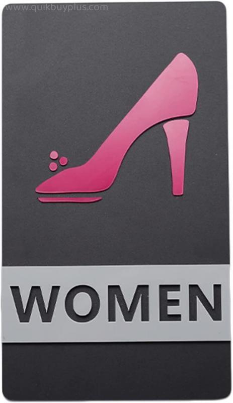 CHUANGRUN Men's and Women's Restroom Signs, Bathroom Door Signs, 3D Raised Icons, Restroom Sign Decor, Acrylic, for Offices, Businesses, and Restaurants