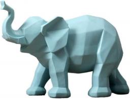 COLiJOL Feng Shui Ornaments Abstract Elephant Sculptures,Geometric Animal Statues Crafts Resin Decoration Figure Modern Ornaments