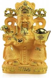COLiJOL Feng Shui Ornaments Golden Resin Collectible Figurines Home Decoration Attract Wealth and Good Luck,Decor Table Decor Statue Decor