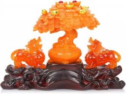 COLiJOL Feng Shui Ornaments Wealth Prosperity Statue Lucky Decoration Office Living Room Decoration Opening Gift Resin Collectible Figurines Table Decor Statue Decor