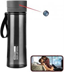 CRADZZA Wifi Water Bottle Spy Camera, 4K Full HD Cup Hidden Sexy Photo Camera Security Systems Handgrip Disguised, Indoor/Outdoor Tiny IP Security Video Camera