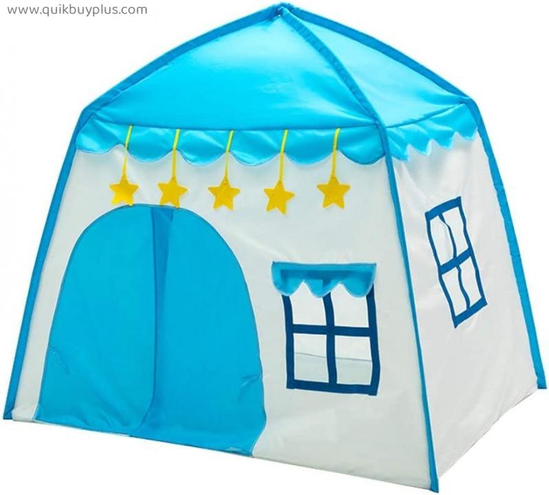 CSQ-outdoor ChangSQ-123ing Kindergarten Classroom Play Tent, Boy's Play Tent House Lightweight Blue Playhouse for Babies - Children's Tent Bed Children's Play House