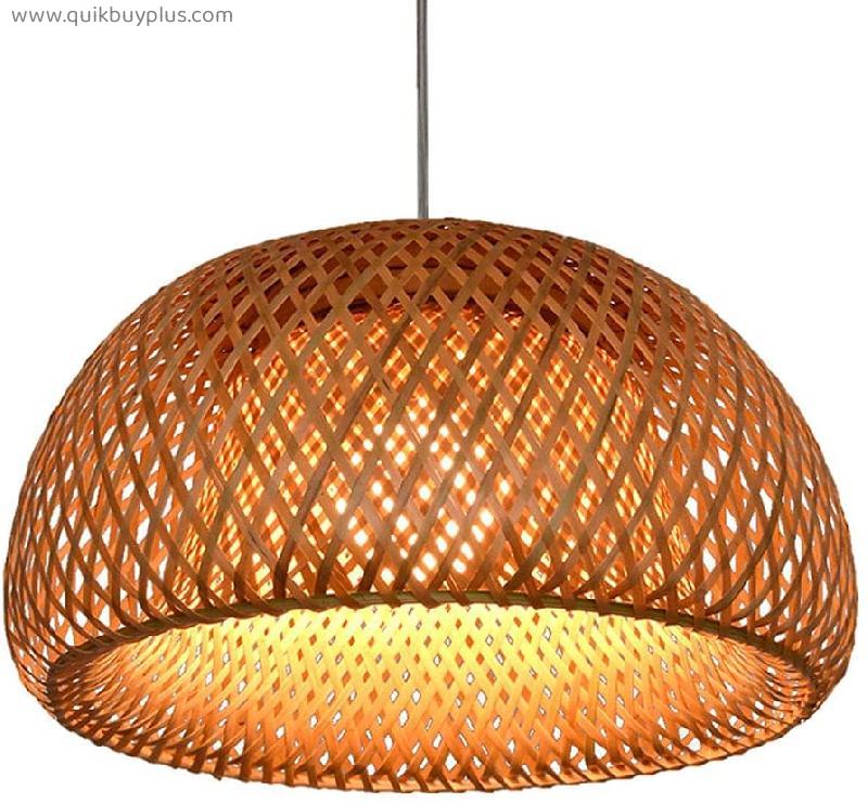CSYSKV Chinese Bamboo Simplicity Woven Chandeliers, Handmade Bamboo Woven Lamps, Art Lamps In The Restaurant And Tea Room Lobby, For Kitchen Living Room Dining Room