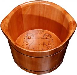 CYLQ Foot Tub For Soaking Feet Massager，thick Sturdy Wood Pedicure Soaking Basin，Footbath Bucket，for At Home Spa Treatment For Sore Feet 26cm (Color : Wood Color)