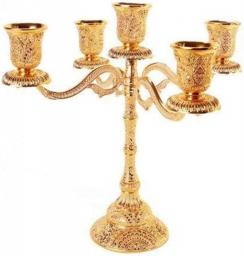 Candlestick Holders Candelabra Stand Vintage Metal Candle Holder Golden Candlestick Candle Holders Table Centerpiece Candle Sticks Wedding Decorations GCSQF1010 (Color : 5 Arm Candle Holder)