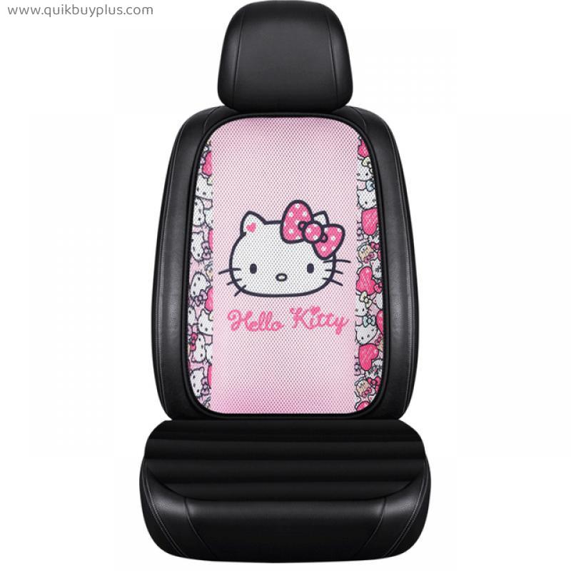 Car Seat Cover Kitty Cat Seat Cover Kawaii Auto Cushion Breathable Car Seat Cover Auto Decor Protector For Girls Car Accessories