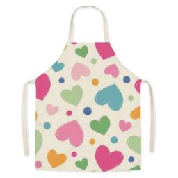 Cartoon Love Apron Anti-oil Waist Parent-child Kitchen Adult Apron Adult Bibs Home Cleaning Aprons for Women Baking Accessories