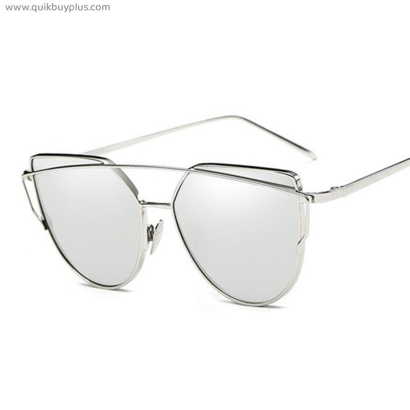 Cat Eye Sunglasses Women Metal  Sun Glasses Female Black  Ladies
