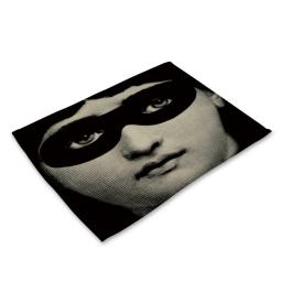 Catwoman Printed Cotton Linen Placemats, Heat Resistant Washable Placemats, Easy Clean Placemats