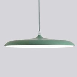 Ceiling Pendant Light, Modern And Simple Round, Three-Tone Light Ceiling Lighting Fixtures, Color LED Pendant Light, Ceiling Light For Dining Room And Living Room (Color : Green, Size : 25cm)
