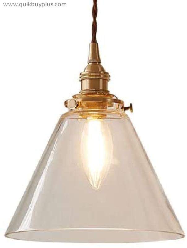 Ceiling Pendant Light , Glass Pendant Light, Single Head Hanging Lamp, Lighting Fixture, Modern Decorative Pendant Lamp Hight Adjustable Suspension Lamps for Bedside, Kitchen Island, Dining Room