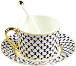 Ceramic Coffee Cup & Saucer Set With Handle, 10Oz/300Ml Latte Cup Milk Drink Cup Water Cup