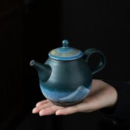 Ceramic Teapot Handpainted Mountain  Kung Fu Tea Pot Drinkware 210ml