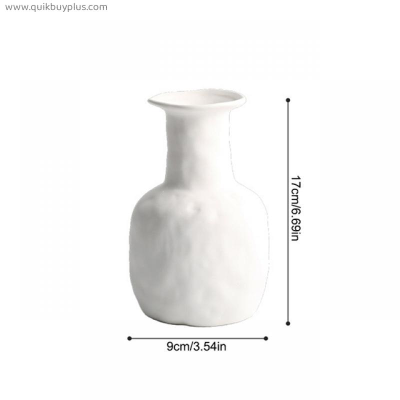 Ceramic Vase Modern Minimalist Abstract Vases White Twisted Tube Shape Nordic Flower Pots For Interior Home Decor Accessories
