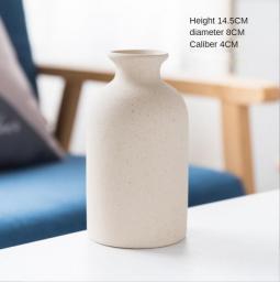 Ceramic Vases Simple Retro Frosted Ceramic Decoration Creative Home Furnishings Nordic Retro Pastoral Vase Crafts