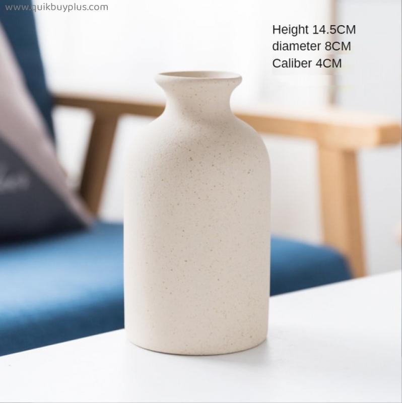 Ceramic Vases Simple Retro Frosted Ceramic Decoration Creative Home Furnishings Nordic Retro Pastoral Vase Crafts