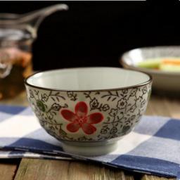 Ceramics Japanese-style household underglaze rice bowls Cutlery set Japanese rice bowl Korean style small soup bowl