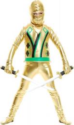 Charades Child Golden Ninja Series III Costume Jumpsuit, Gold, Medium