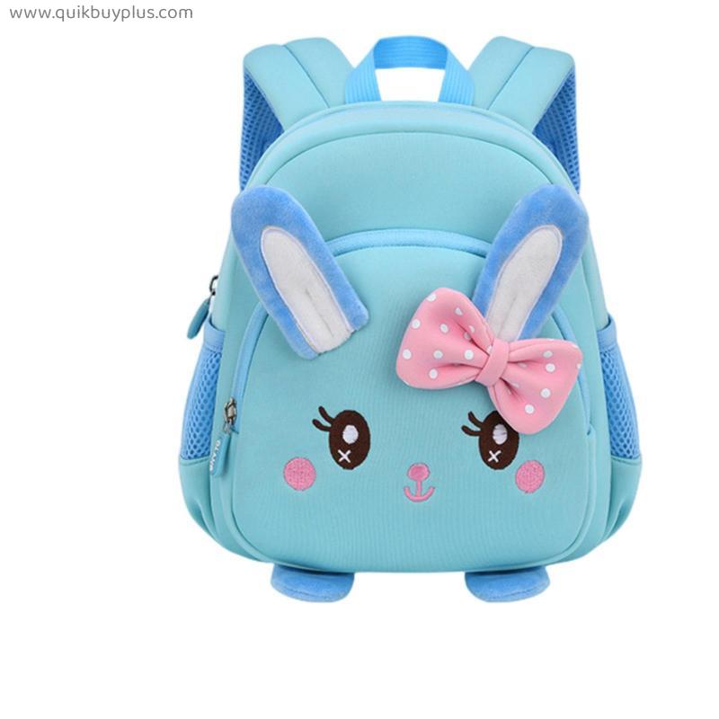 Children Backpack in Kidergarten 3D Cartoon Rabbit Kids Small Backpack School Bags for Girls Toddler Anti-lost Schoolbag Mochila