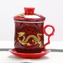 Chinese Ceramic filter tea mug,Coffee Mugs Camping Drinkware White porcelain tea cup,Coffee Milk Tea Mug Afternoon tea cups