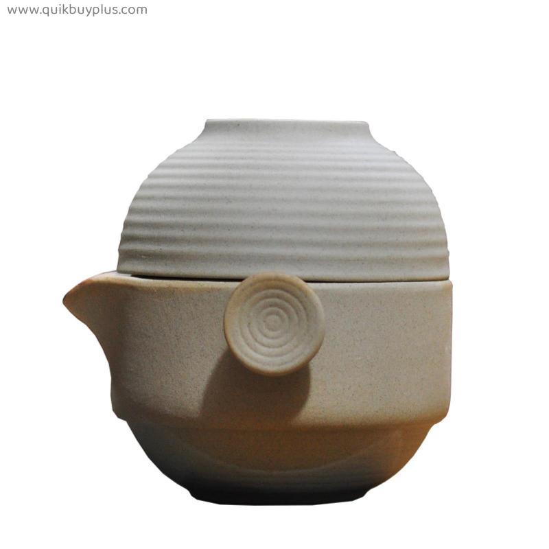 Chinese Kung Fu Tea Set 1 teapot 1 teacups Travel Ceramic Pottery Tea Cups For Teaware Outdoor Tea Cups Of Tea Ceremony