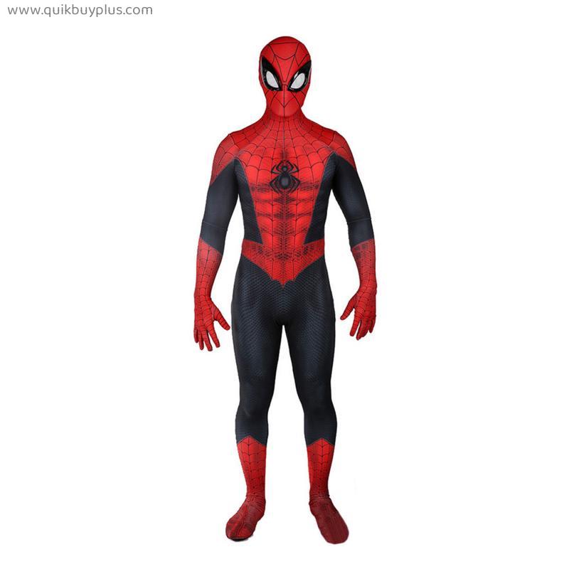 Classic Spiderman Costume Adult Superhero Cosplay Bodysuit Kids Halloween Fancy Dress Jumpsuit Novelty Lycra Spandex Zentai Masks Splittable Onesies