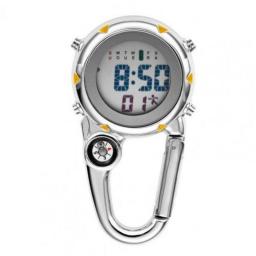 Clip Mini Watch Anti-lost Metal Digital Carabiner Watch Hanging Clip Sport Watch for Decor Outdoor Sport Watches