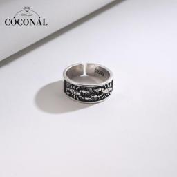 Coconal Trend Punk Scorpion Ring Men Women Sliver Color Personality Hip Hop Grunge Man Open Adjustable Ring Party Gift