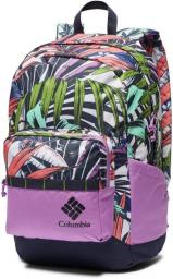 Columbia Zigzag 22L Backpack, Urban Pack, Laptop Sleeve, White Toucanical/Blossom Pink, One Size