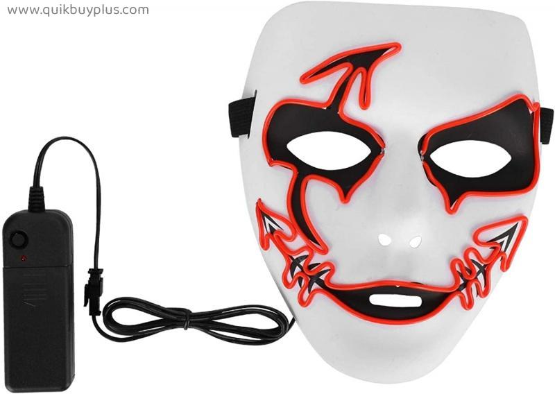 Cosplay Halloween Decoration Props LED lamp face Props Horror face Decoration Halloween Glowing Horror Face Prop with Led Light Fancy Dress Costume Party Decoration