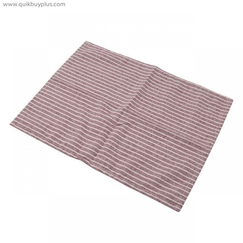 Cotton Linen Napkins Placemat Heat Insulation Mat Dining Table Mat Comfortable Napkin Fabric Table Placemats Background