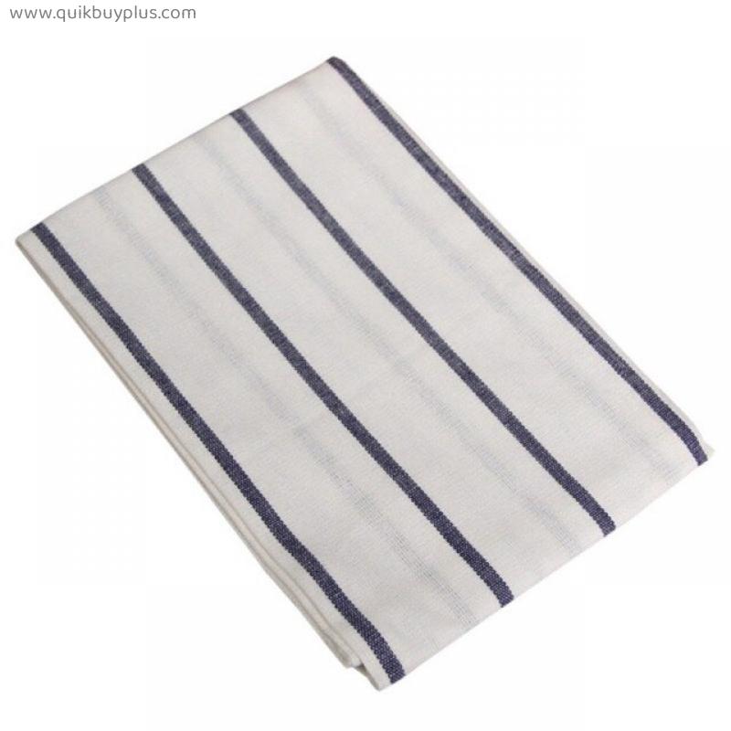 Cotton Table Napkin Blue White Plaid Striped Tea Towel Kitchen Western Style Table Cloth large Size 50x70cm