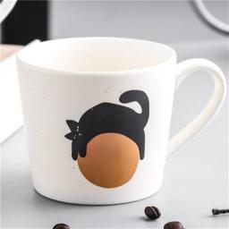 Creative Coffee Mugs and Cups Personality Ceramic Cup Cute Household Mug Couple Breakfast Coffee Drinking Ware 320ml Funny Gift