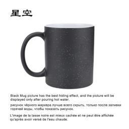Creative DIY photo Mug Magic Mug Heat Sensitive Ceramic Mugs Color Changing Coffee Mugs Milk Cup Gift Print Pictures